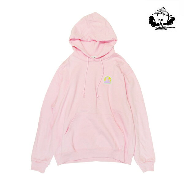【WACKWACK】MULLET PULLOVER HOODIE pink スケートボード スケボー SKATEBOARD  ワックワック フード パーカー プルオーバー