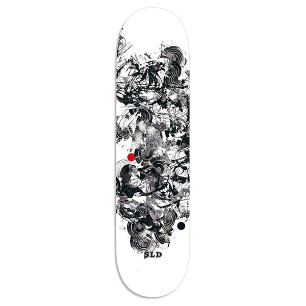 CHALLENGER スケートボードデッキ ホワイト SLD×Kazuki Zeniya】ENERGY FLOW 8.0インチ エスエルディー スケート
