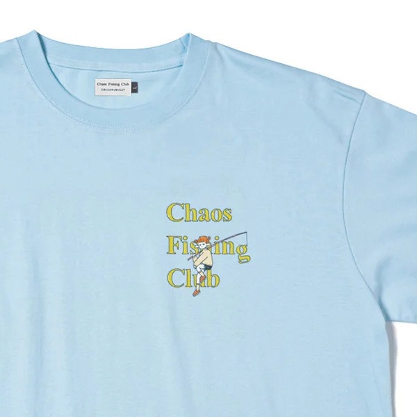 【Chaos Fishing Club】2026 ONNA T-SHIRTS S/S カラー：light blue　カオスフィッシングクラブ Tシャツ スケートボード スケボー SKATEBOARD