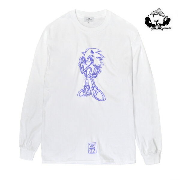 【WACKWACK】STILL FINE ANALOG long sleeve white スケートボード スケボー SKATEBOARD  ワックワック Tシャツ 長袖 ロングスリーブ