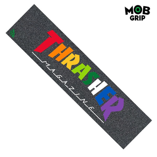 【MOB GRIP】THRASHER RAINBOW SHEET サイズ：9×33インチ モブグリップ グリップテープ スケートボード