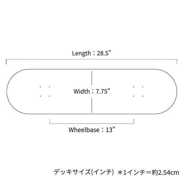 【CHUULIP】PEACE N LOVE×CHUULIP 7.75インチ チューリップ スケートボード スケボー  SKATEBOARD DECK