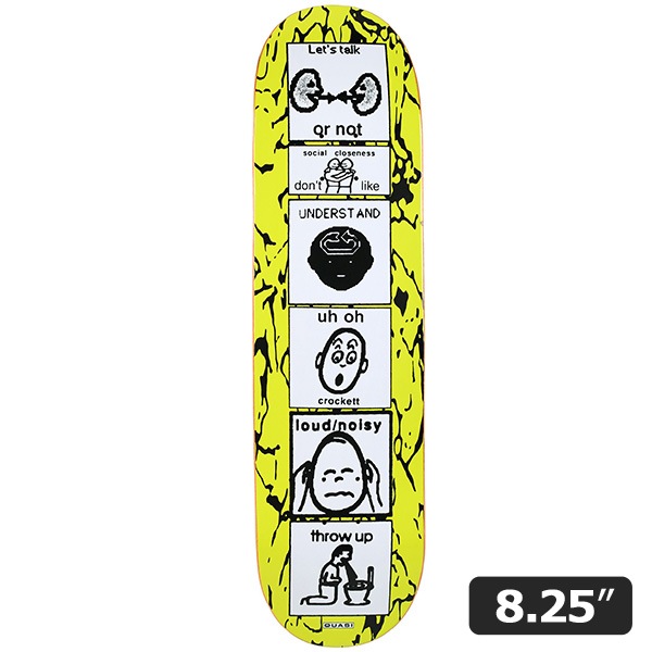 【QUASI】Gilbert Crockett THE PUKER 8.25インチ クワジー スケートボード スケボー デッキ SKATEBOARD DECK