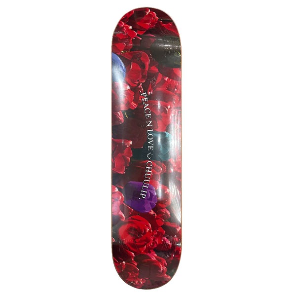 【CHUULIP】PEACE N LOVE×CHUULIP 7.25インチ チューリップ スケートボード スケボー  SKATEBOARD DECK