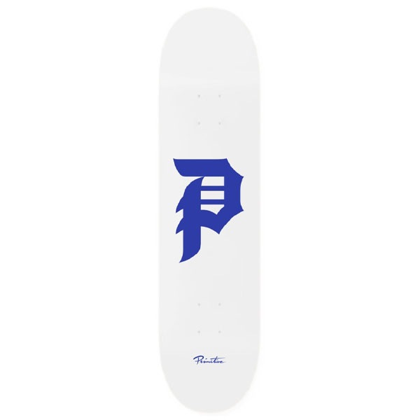 【PRIMITIVE】DIRTY P CORE WHITE DODGERS 7.5インチ プリミティブ デッキ スケートボード スケボー SKATEBOARD DECK