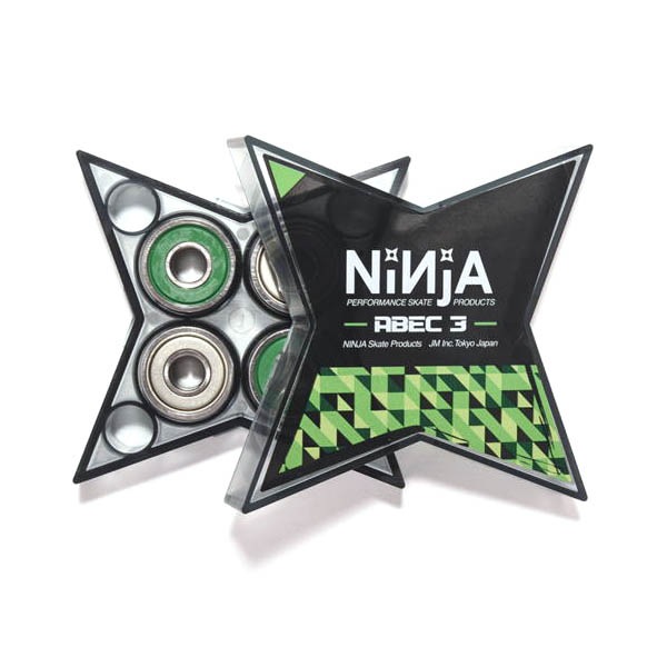 【NINJA】BEARING ABEC3 GREASE TYPE ニンジャ ベアリング スケートボード スケボー  BEARING SKATEBOARD