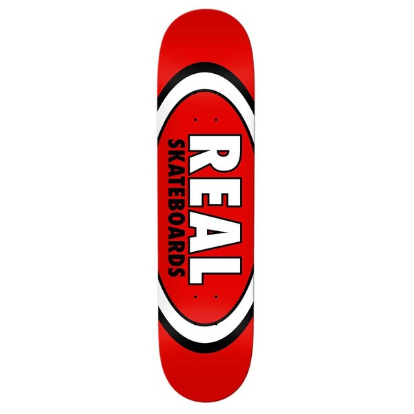 REAL】CLASSIC OVAL red 8.12インチ リアル スケートボード REAL】CLASSIC OVAL red 8.12インチ リアル スケートボード