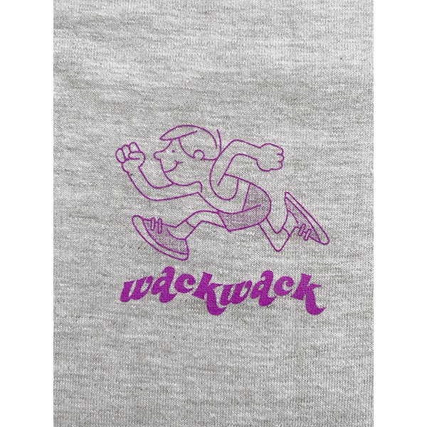 【WACKWACK】YOU&ME! TEE ash ワックワック ティーシャツ 半袖 スケートボード スケボー SKATEBOARD