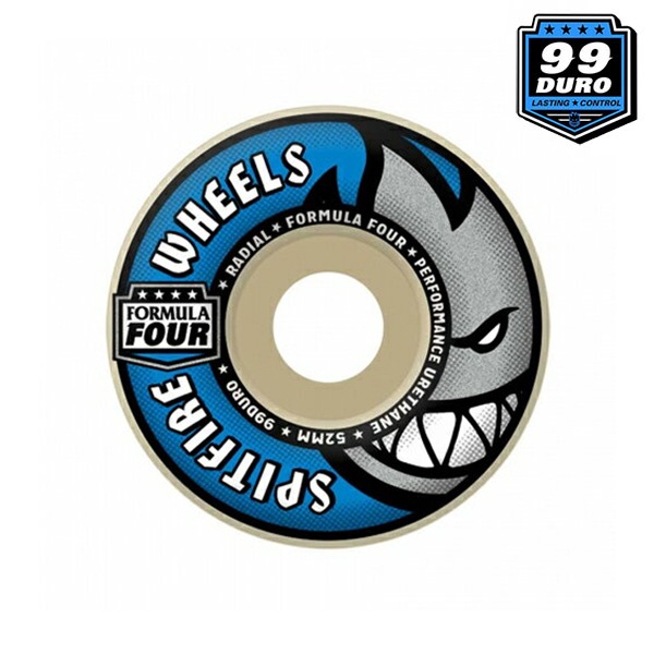 【SPITFIRE】FORMULA FOUR 99DURO RADIALS SHAPE  スピット ファイアー ウィール WHEEL スケートボード スケボー SKATEBOARD