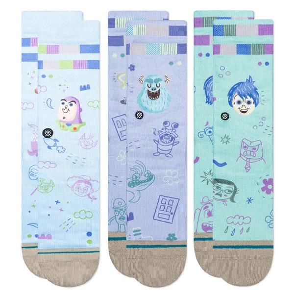 【STANCE】PIXAR by Ryan Bubnis -3 PACK-　スタンス ソックス 靴下 スケートボード スケボー SKATEBOARD
