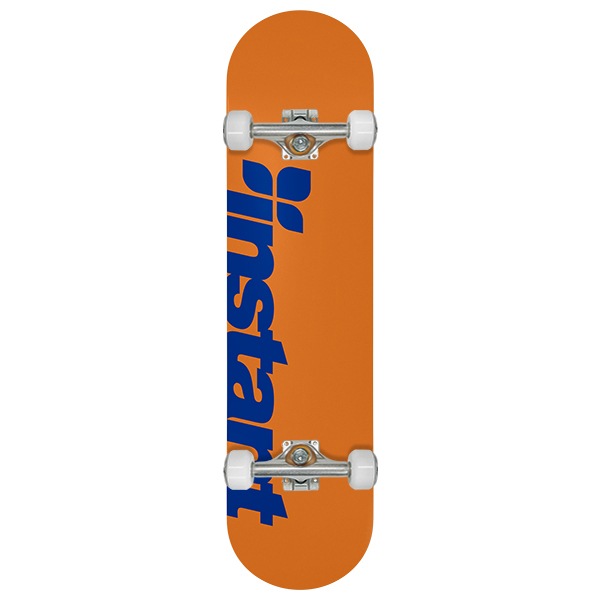 【instant】25SU LOGO COMPLETE orange/blue 8.125インチ コンプリートセット 完成品 スケートボード スケボー SKATEBOARD