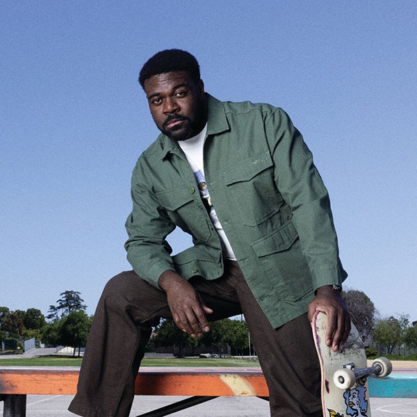 【VANS×Atiba Jefferson】SKATE HAZE MILITARY by Atiba Jefferson カラー:pine forest バンズ アティバ・ジェファーソン ジャケット アウター スケートボード スケボー SKATEBOARD SHOES