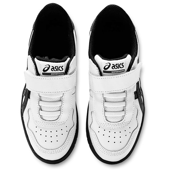 【asics skatebording】JAPAN PRO PS  カラー：white/black　アシックス キッズ キッズシューズ スケートボーディング  スケートボード スケボー  シューズ 靴 スニーカー  SKATEBOARD SHOES