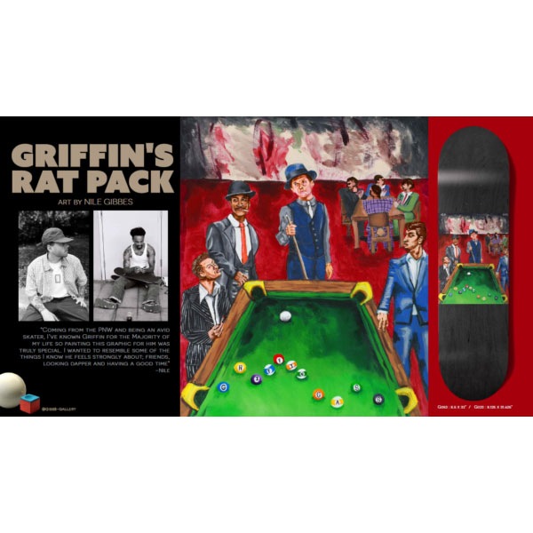 GIRL】Griffin Gass RAT PACK 8.125インチ ガール デッキ スケート