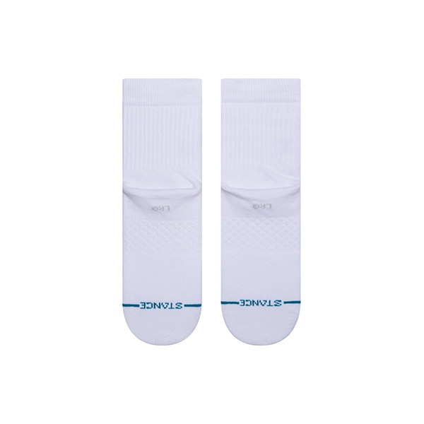 【STANCE】ICON QUARTER white スタンス ソックス 靴下 スケートボード スケボー SKATEBOARD