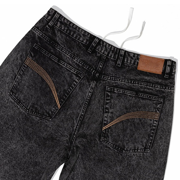 【ICHPIG】PIGASUS DENIM JEANS washed black イチピグ デニムスケートボード スケボー SKATEBOARD