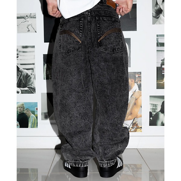 【ICHPIG】PIGASUS DENIM JEANS washed black イチピグ デニムスケートボード スケボー SKATEBOARD