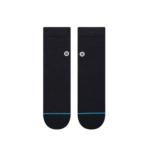 【STANCE】ICON QUARTER black スタンス ソックス 靴下 スケートボード スケボー SKATEBOARD