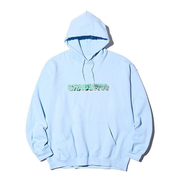 【Chaos Fishing Club】ROAD OF THE SEA HOODIE light blue　カオスフィッシングクラブ パーカー スケートボード スケボー SKATEBOARD