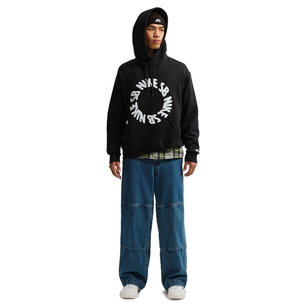 【NIKE SB】ROLLING BB PULLOVER SKATE HOODIE カラー：black/white IF0656-010　ナイキ エスビー スウェットシャツ トレーナー フード パーカー スケートボード スケボー SKATEBOARD