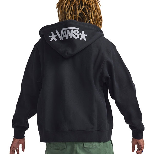 【VANS×Atiba Jefferson】SKATE HAZE ZIP by Atiba Jefferson カラー:black バンズ アティバ・ジェファーソン ジップパーカー ジップ フーディー スケートボード スケボー SKATEBOARD SHOES