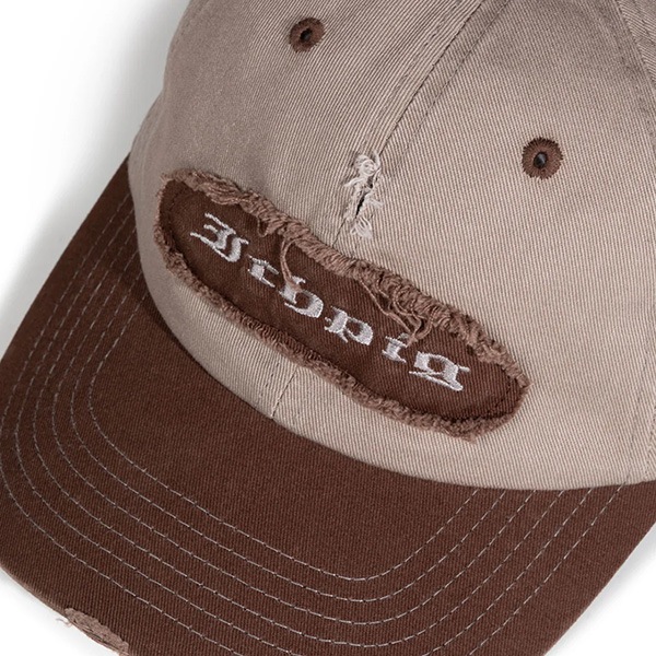 【ICHPIG】 PATCHWORK DAD CAP brown イチピグ キャップ スケートボード スケボー SKATEBOARD