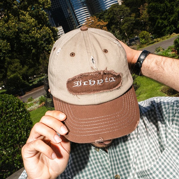 【ICHPIG】 PATCHWORK DAD CAP brown イチピグ キャップ スケートボード スケボー SKATEBOARD