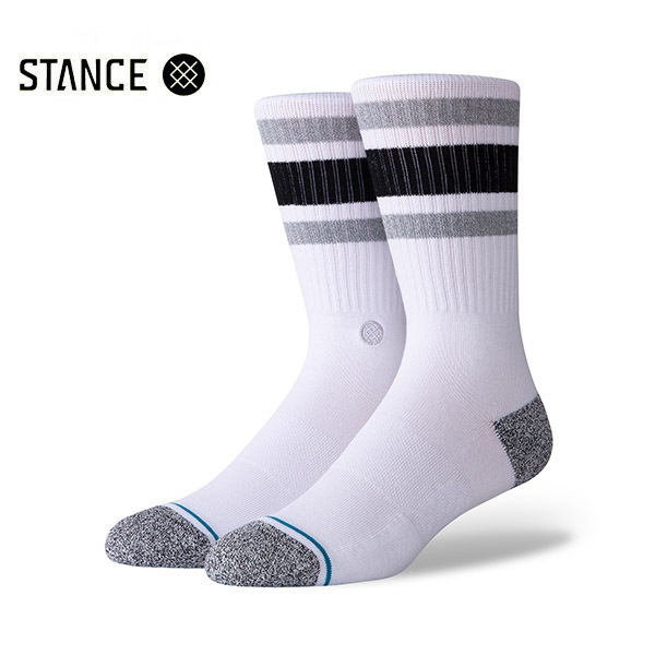 【STANCE】BOYD ST white スタンス ソックス 靴下 スケートボード スケボー SKATEBOARD