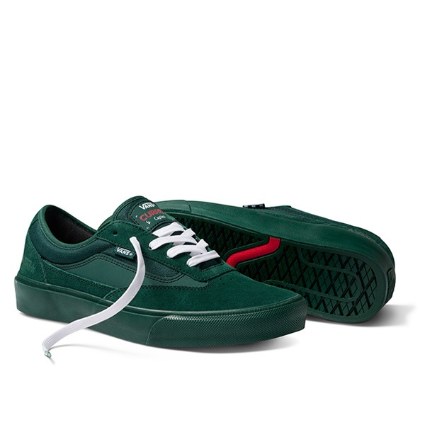 【VANS×Atiba Jefferson】SKATE CURREN CAPLES by Atiba Jefferson カラー：atiba emerald green　バンズ アティバ・ジェファーソン シューズ 靴 スニーカー スケートボード スケボー  SKATEBOARD SHOES