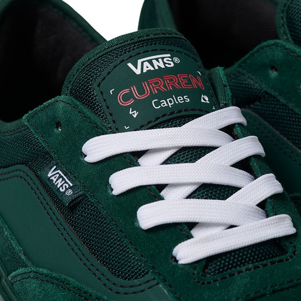 【VANS×Atiba Jefferson】SKATE CURREN CAPLES by Atiba Jefferson カラー：atiba emerald green　バンズ アティバ・ジェファーソン シューズ 靴 スニーカー スケートボード スケボー  SKATEBOARD SHOES