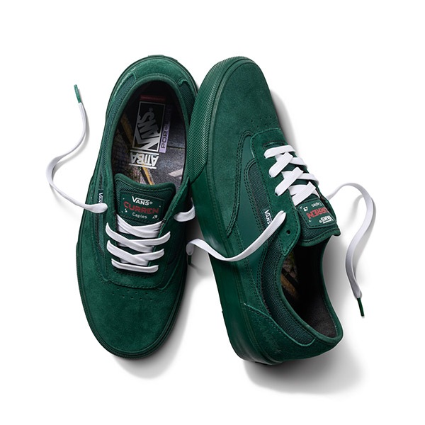 【VANS×Atiba Jefferson】SKATE CURREN CAPLES by Atiba Jefferson カラー：atiba emerald green　バンズ アティバ・ジェファーソン シューズ 靴 スニーカー スケートボード スケボー  SKATEBOARD SHOES