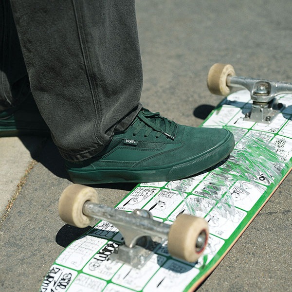 【VANS×Atiba Jefferson】SKATE CURREN CAPLES by Atiba Jefferson カラー：atiba emerald green　バンズ アティバ・ジェファーソン シューズ 靴 スニーカー スケートボード スケボー  SKATEBOARD SHOES