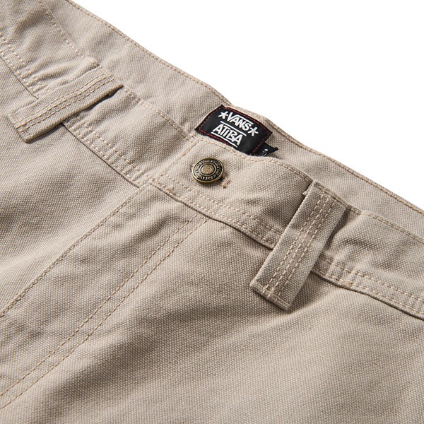【VANS×Atiba Jefferson】SKATE HAZE LOOSE CHINO by Atiba Jefferson カラー：mushroom　バンズ アティバ・ジェファーソン パンツ カーゴパンツ スケートボード スケボー  SKATEBOARD SHOES