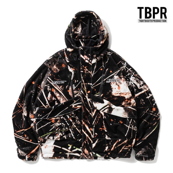 【TIGHTBOOTH x BES】TACTICAL VELOUR CAMO JKT　タイトブース ジャケット アウター ダウン スケートボード スケボー SKATEBOARD