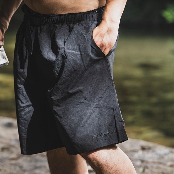 COCKROACH】OG LOGO STITCH SWIM SHORTS black コックローチ パンツ