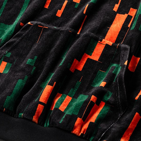 TIGHTBOOTH】NOISE VELOUR HOODIE タイトブース ベロア パーカー