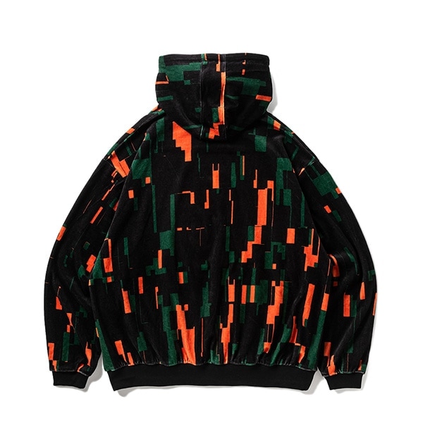 TIGHTBOOTH】NOISE VELOUR HOODIE タイトブース ベロア パーカー