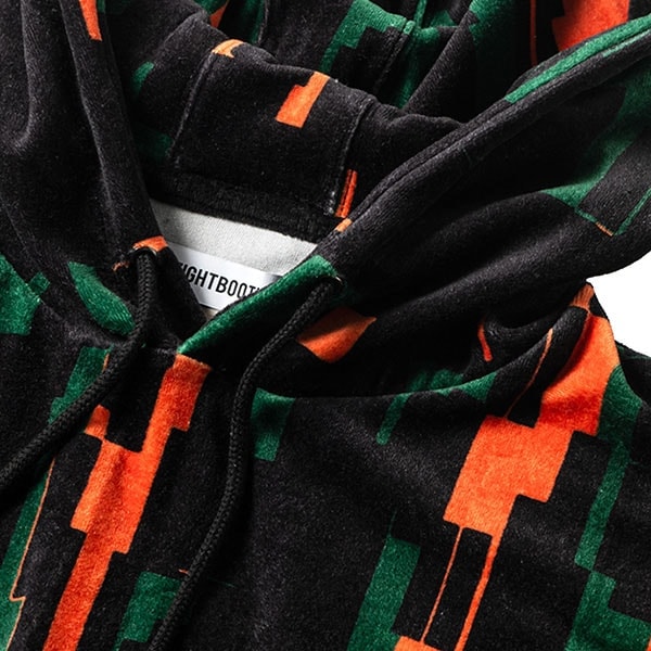 TIGHTBOOTH】NOISE VELOUR HOODIE タイトブース ベロア パーカー