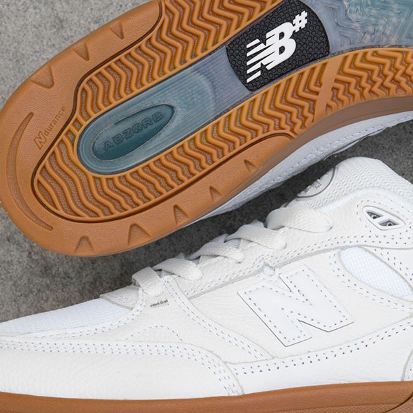 【NEW BALANCE NUMERIC】Andrew Reynolds NM933 カラー：white with black(WWB)　ニューバランス ヌメリック アンドリュー・レイノルズ スケートボード スケボー シューズ 靴 スニーカー SKATEBOARD SHOES