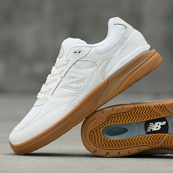 【NEW BALANCE NUMERIC】Andrew Reynolds NM933 カラー：white with black(WWB)　ニューバランス ヌメリック アンドリュー・レイノルズ スケートボード スケボー シューズ 靴 スニーカー SKATEBOARD SHOES