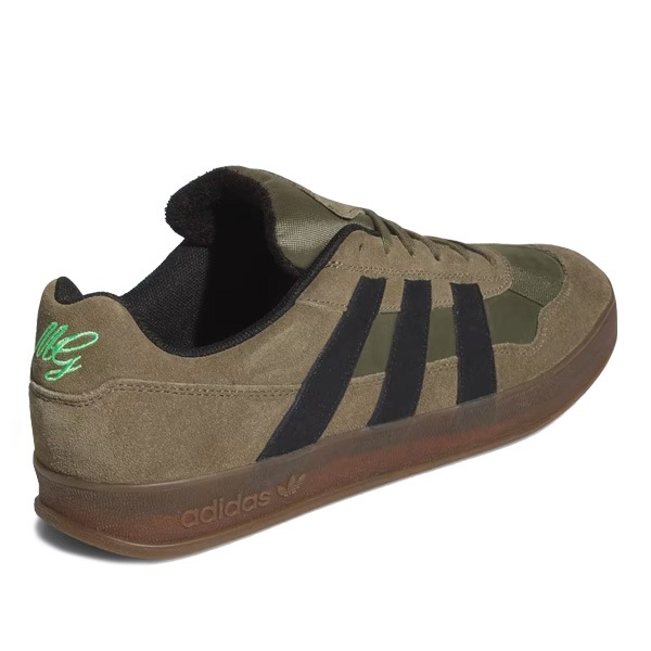 【adidas skateboarding】ALOHA SUPER KJ0281 カラー:olive strata/core black/gum アディダス スケボー シューズ 靴 スニーカー SKATEBOARD SHOES