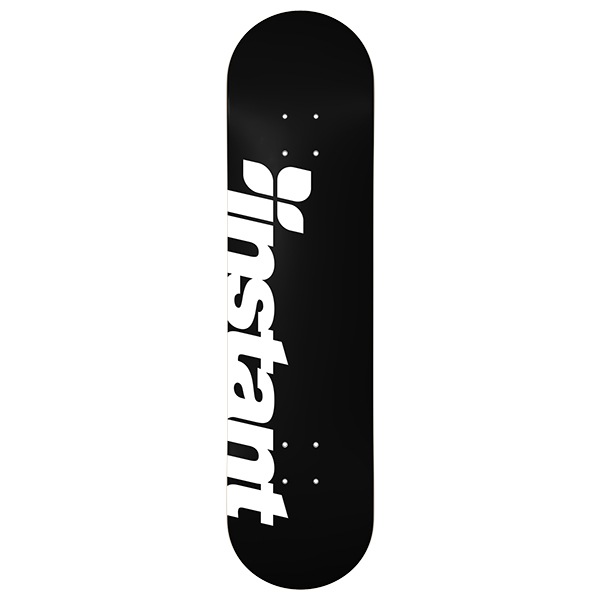 instant】25SU LOGO DECK black/white 8.0インチ インスタント