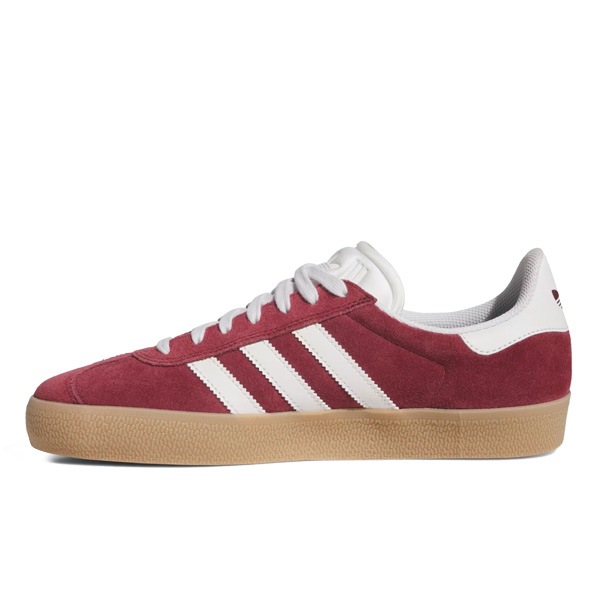 スケートシューズ adidas skateboarding】GAZELLE ADV JR2000 カラー：shadow red