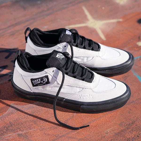 【VANS×Atiba Jefferson】SKATE SAFE LOW by Atiba Jefferson カラー：bone white/black　バンズ アティバ・ジェファーソン シューズ 靴 スニーカー スケートボード スケボー  SKATEBOARD SHOES