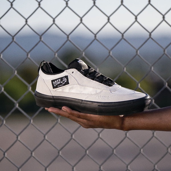 【VANS×Atiba Jefferson】SKATE SAFE LOW by Atiba Jefferson カラー：bone white/black　バンズ アティバ・ジェファーソン シューズ 靴 スニーカー スケートボード スケボー  SKATEBOARD SHOES