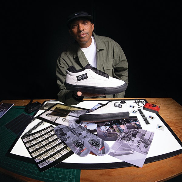 【VANS×Atiba Jefferson】SKATE SAFE LOW by Atiba Jefferson カラー：bone white/black　バンズ アティバ・ジェファーソン シューズ 靴 スニーカー スケートボード スケボー  SKATEBOARD SHOES