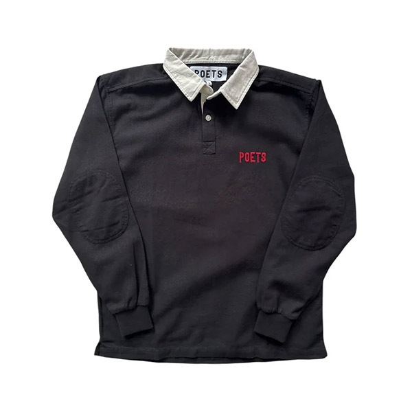 【POETS】RUGBY WITH EMBROIDERED LOGO ポエッツ 長袖 スケートボード スケボー SKATEBOARD