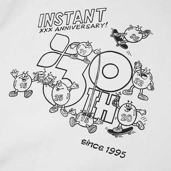 【instant】MARBLE BY BEER SLAVE TEE white インスタント Tシャツ スケートボード スケボー SKATEBOARD