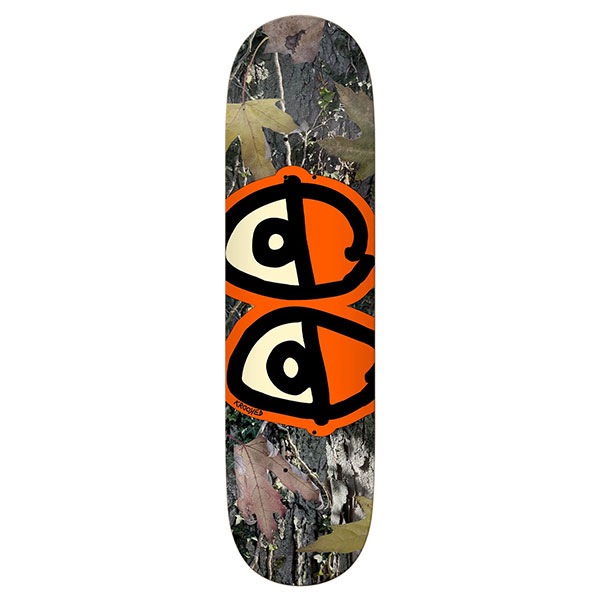 KROOKED】EYES CAMO Orange 8.06インチ クルキッド スケートボード