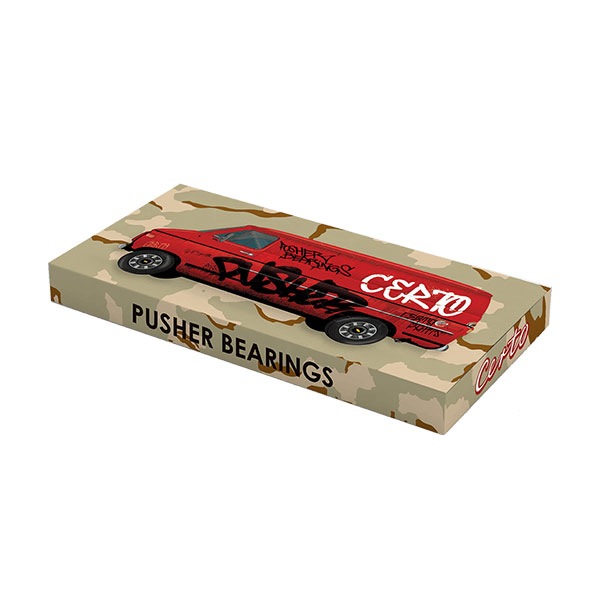 【PUSHER BEARINGS】PUSHER x CERTO プッシャー ベアリング スケートボード スケボー デッキ SKATEBOARD DECK